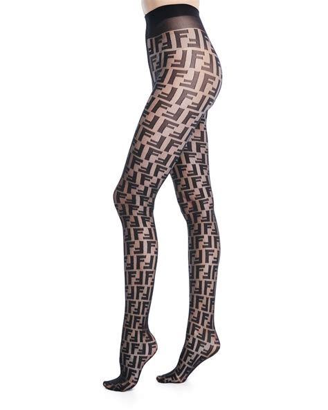 fendi logo tights